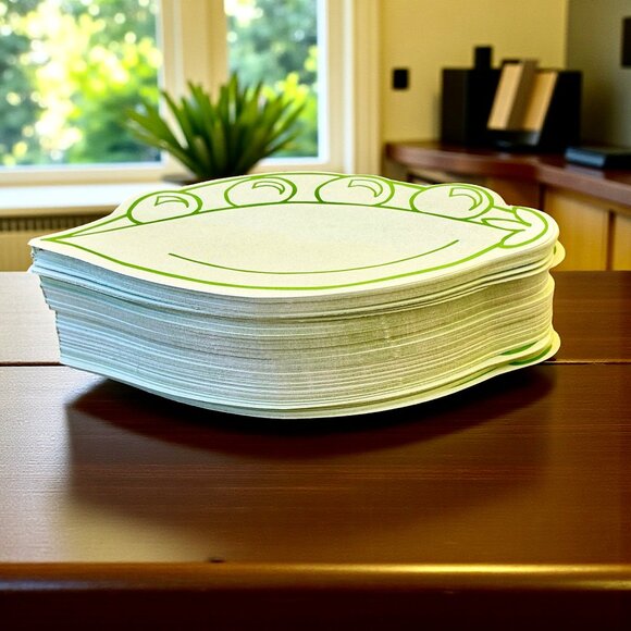 Marks & Spencer Novelty Stationary Note Paper PEAS + Pencil Set New - Picture 5 of 9